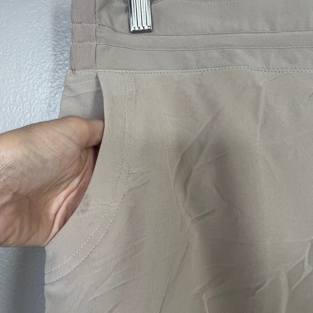 Coolibar Skort Size L Khaki Tan Mendocino Travel UPF 50+ Sun Protection Pockets - Picture 4 of 14